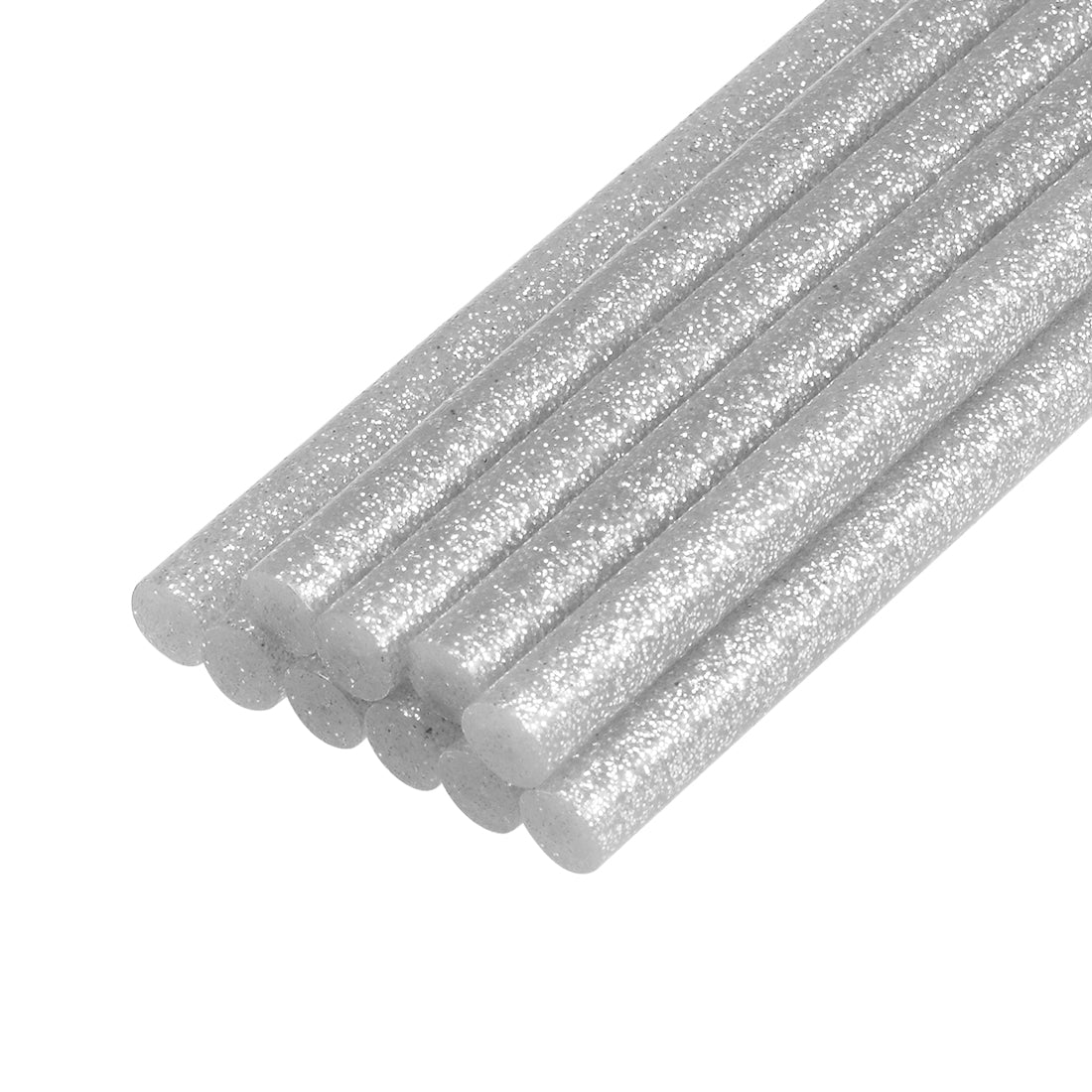 uxcell Uxcell Mini Hot Glue Sticks for Glue Gun 0.27-inch x 4-inch Silver Grey Glitter 10pcs