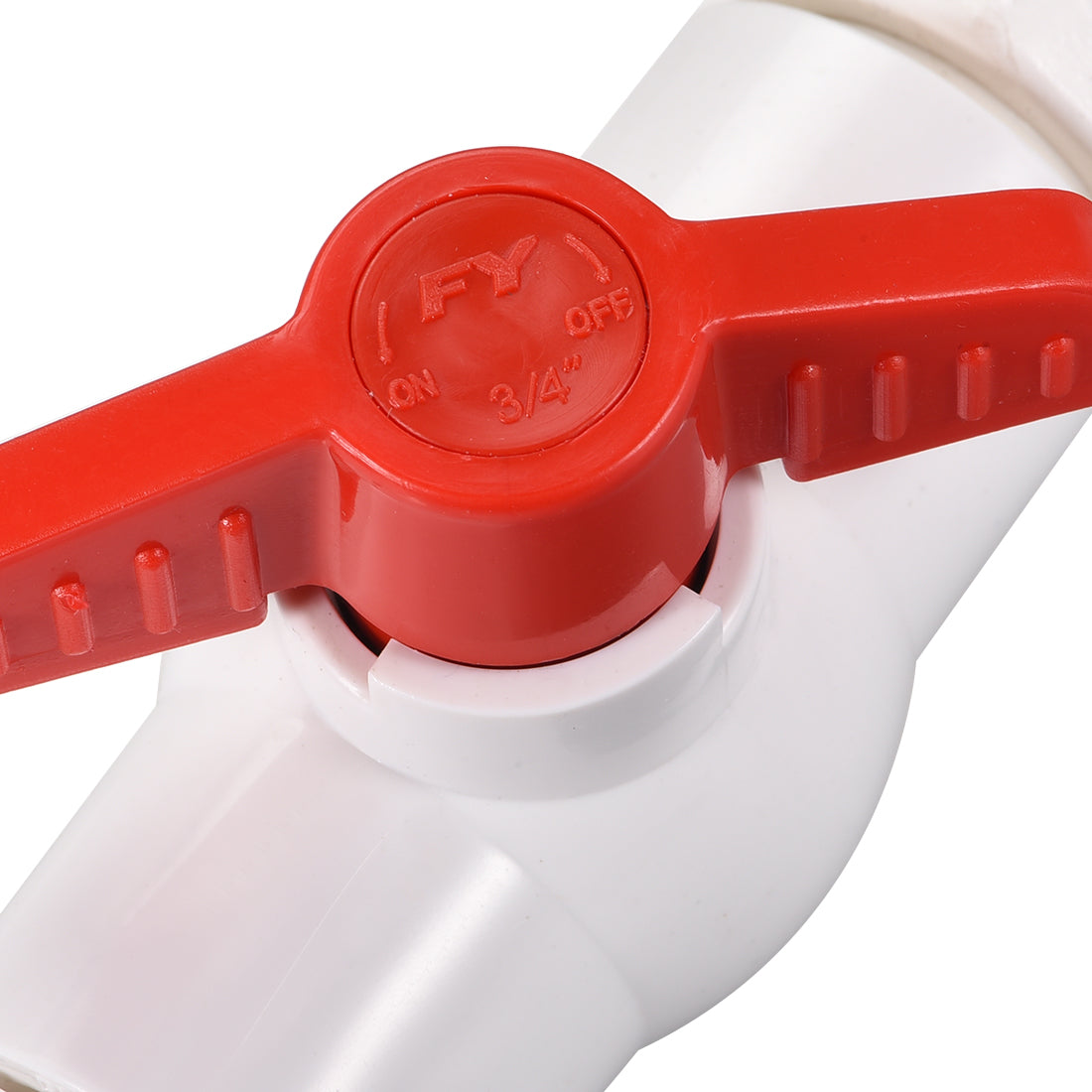 Uxcell Uxcell PVC Ball Valve Connector Spigot Kit G1, with Bulkhead, White Grey Red