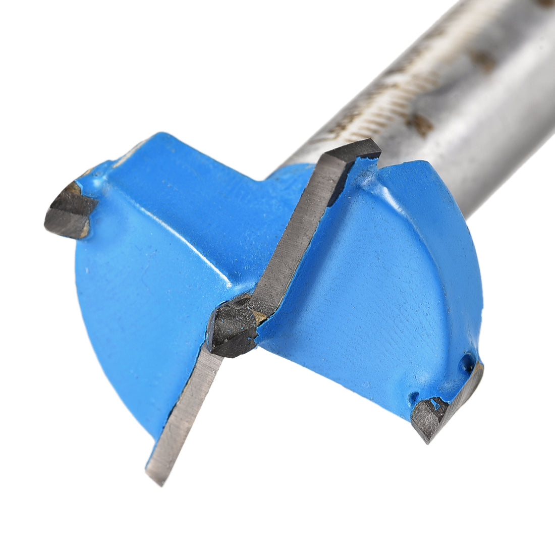 uxcell Uxcell Forstner Wood Boring Drill Bit 20mm Dia. Hole Saw Carbide Alloy Steel Tip Round Shank Cutting for Hinge Plywood Wood Tool Blue 1Set