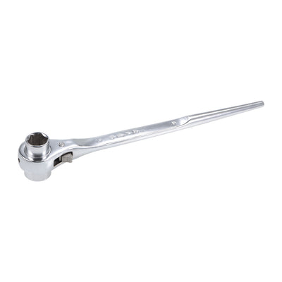 Harfington Uxcell 6 Point Dual Socket Ratchet Wrench, Ratcheting Scaffold Spanner