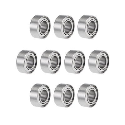 Harfington Uxcell R155ZZ Ball Bearings 5/32x5/16x1/8" Double Shielded Chrome Steel P6 10pcs