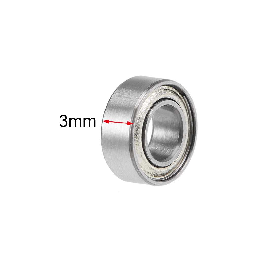 uxcell Uxcell MR84ZZ Deep Groove Ball Bearings 4x8x3mm Double Shielded Chrome Steel P6 10pcs