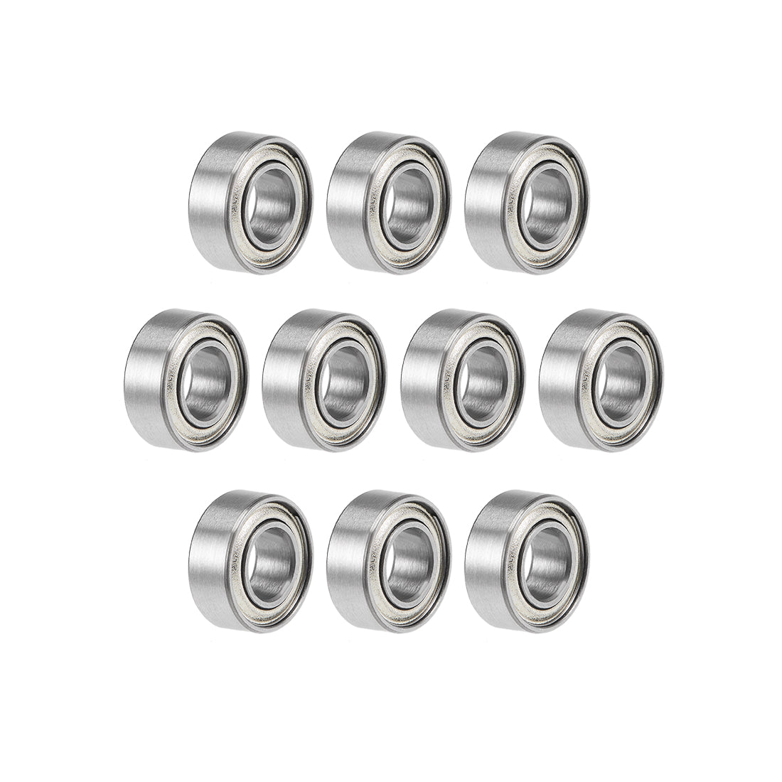 uxcell Uxcell MR84ZZ Deep Groove Ball Bearings 4x8x3mm Double Shielded Chrome Steel P6 10pcs