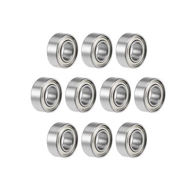 Harfington Uxcell MR84ZZ Deep Groove Ball Bearings 4x8x3mm Double Shielded Chrome Steel P6 10pcs