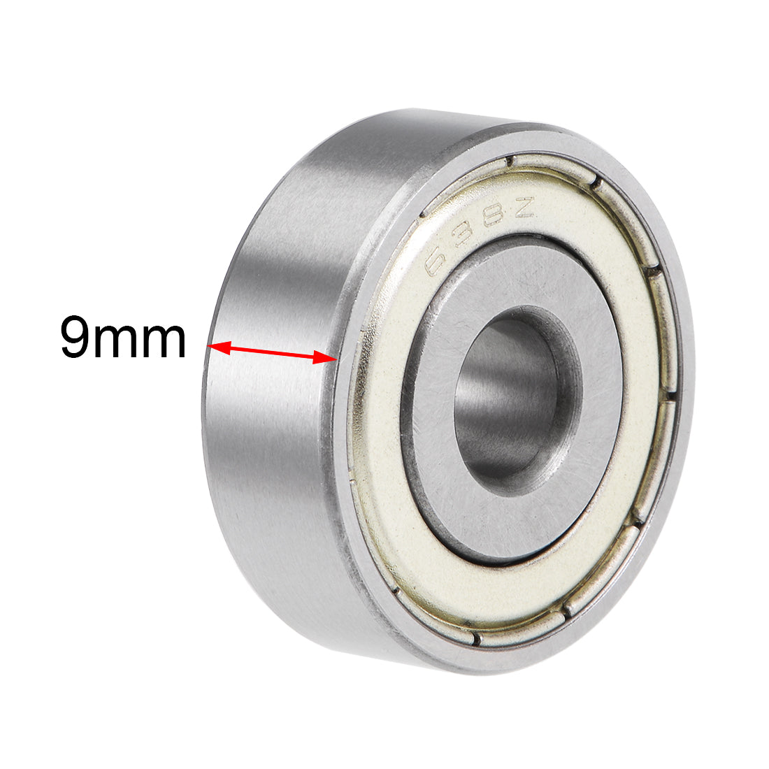 uxcell Uxcell 638ZZ Deep Groove Ball Bearings 8x28x9mm Double Shielded Chrome Steel P6 10pcs