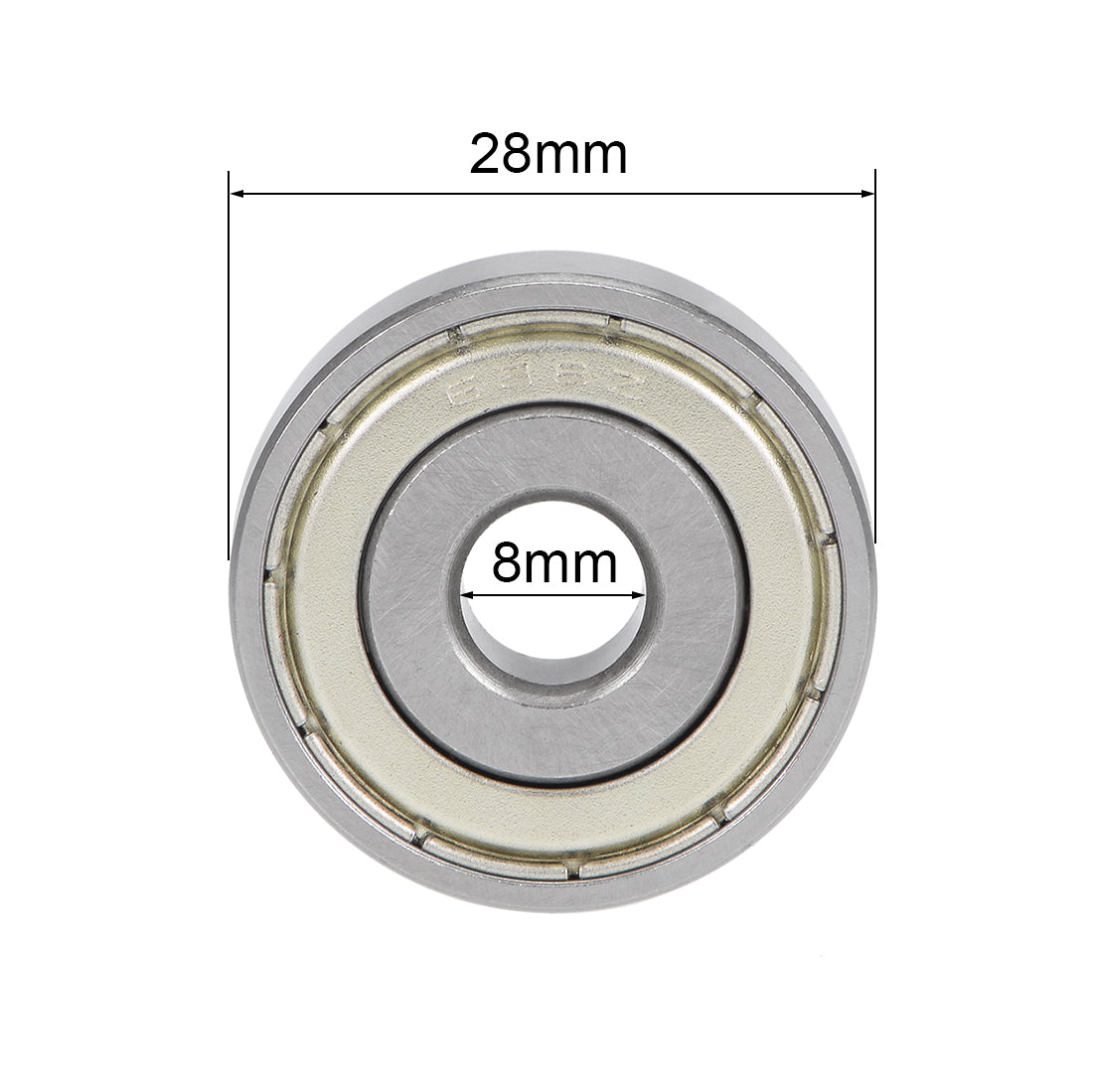 uxcell Uxcell 638ZZ Deep Groove Ball Bearings 8x28x9mm Double Shielded Chrome Steel P6 10pcs