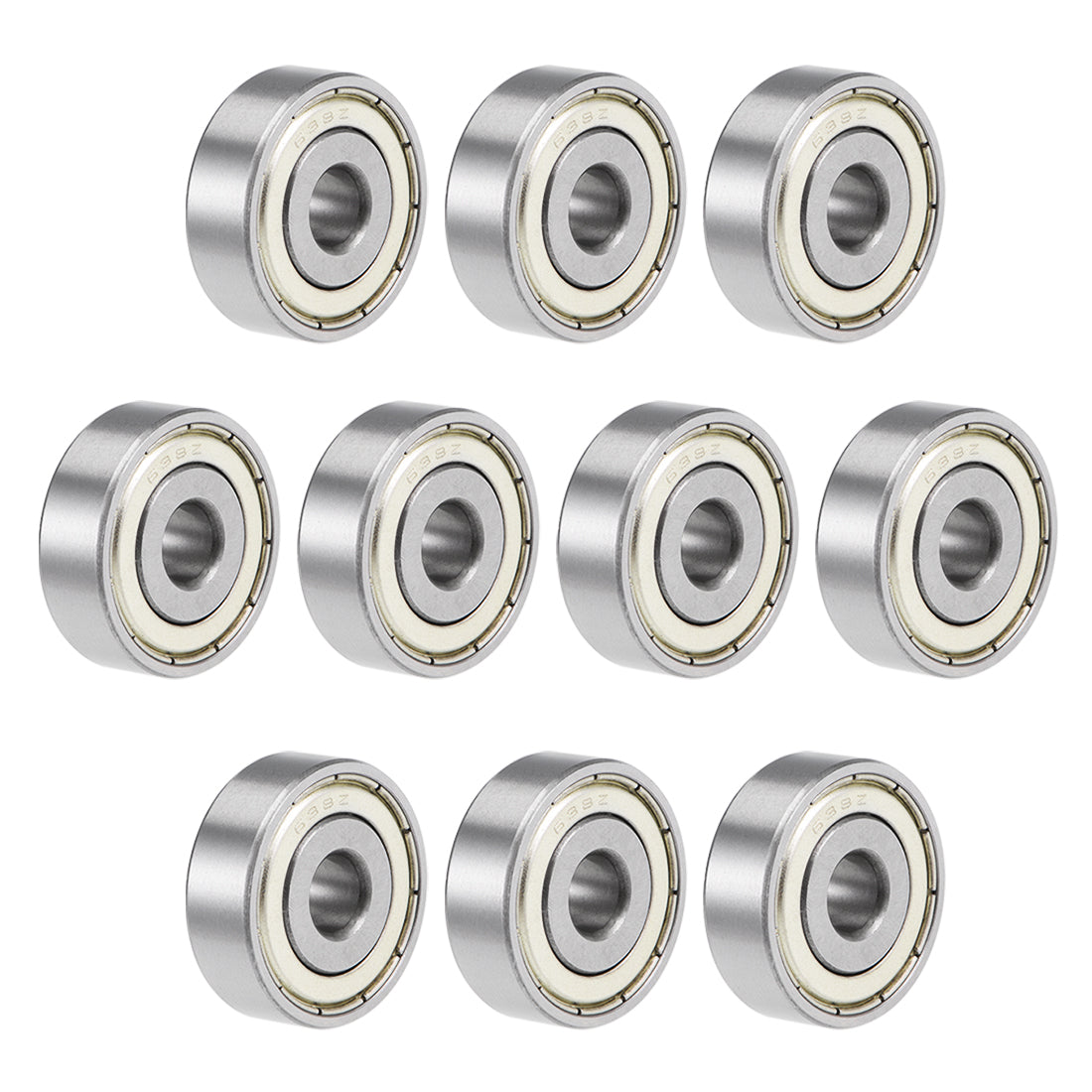 uxcell Uxcell 638ZZ Deep Groove Ball Bearings 8x28x9mm Double Shielded Chrome Steel P6 10pcs