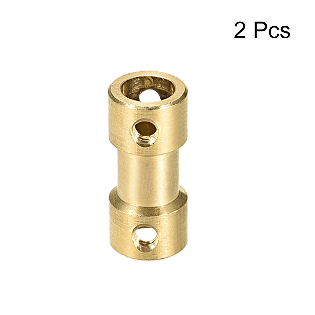 uxcell Uxcell 6mm to 6mm Bore Rigid Coupling, 20mm Length 9mm Diameter, Copper Shaft Coupler Connector, Brass Tone 2Pcs