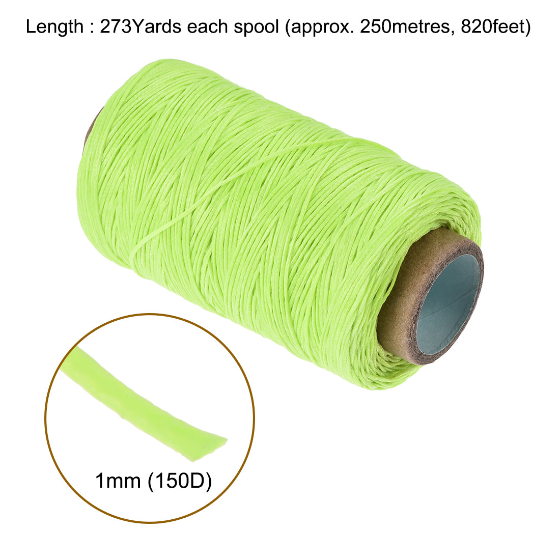 uxcell Uxcell Leather Sewing Threads Polyester Flat Waxed Cord