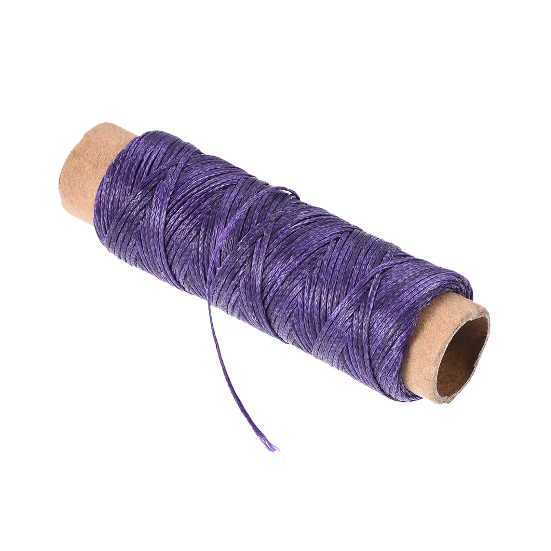 Uxcell Uxcell 2pcs Leather Sewing Thread 33 Yards 150D/1mm Waxed Flat Cord (Violet)