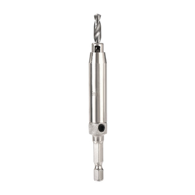 Harfington Uxcell Self Centering Hinge Tapper Core Drill Bit, Hole Puncher, 5mm Diameter, for Woodworking, Silver