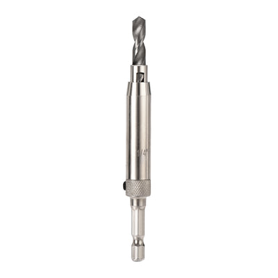 Harfington Uxcell Self Centering Hinge Tapper Core Drill Bit, Hole Puncher, 1/4 Diameter, for Woodworking, Silver