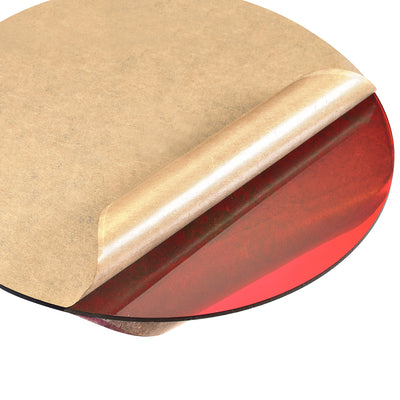 Harfington Uxcell Acrylic Sheet Circle Round Disc,Red,Translucent,0.08 x 3.93inch