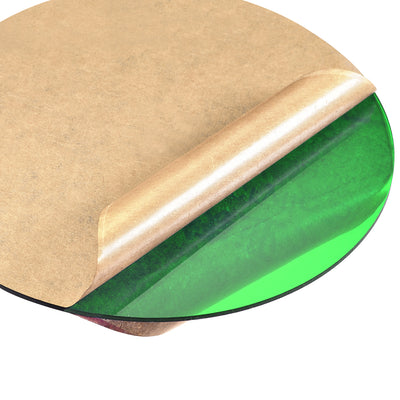 Harfington Uxcell Acrylic Sheet Circle Round Disc,Green,Translucent,0.08 x 3.93inch