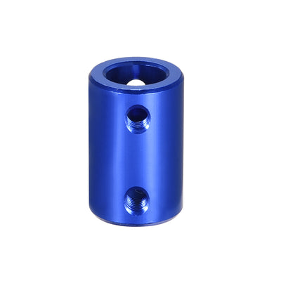 Harfington Uxcell 6mm to 10mm Bore Rigid Coupling 25mm Length 16mm Diameter Aluminum Alloy Shaft Coupler Connector Light Blue