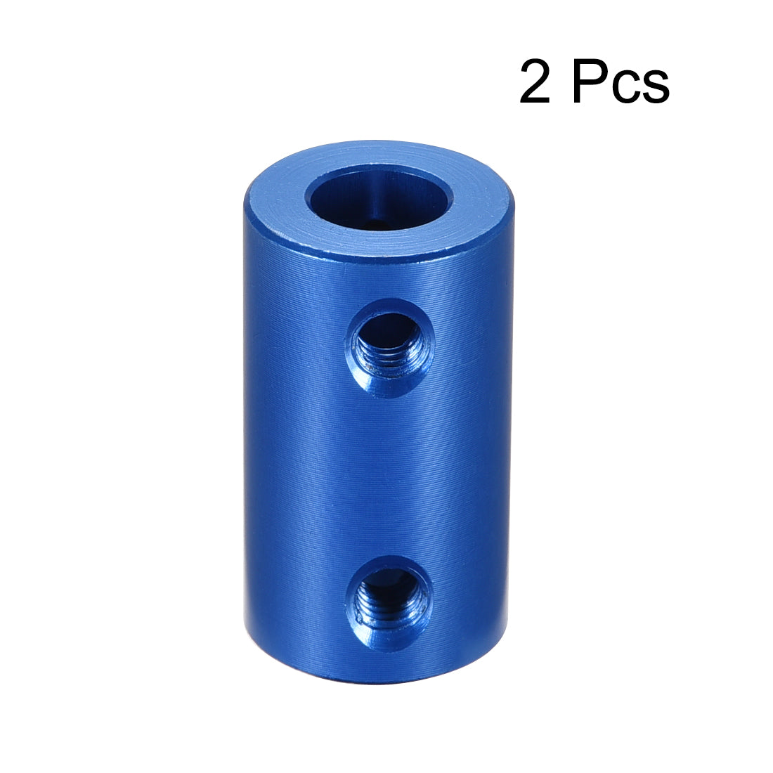 uxcell Uxcell 4mm to 7mm Bore Rigid Coupling 25mm Length 14mm Diameter Aluminum Alloy Shaft Coupler Connector Blue 2pcs