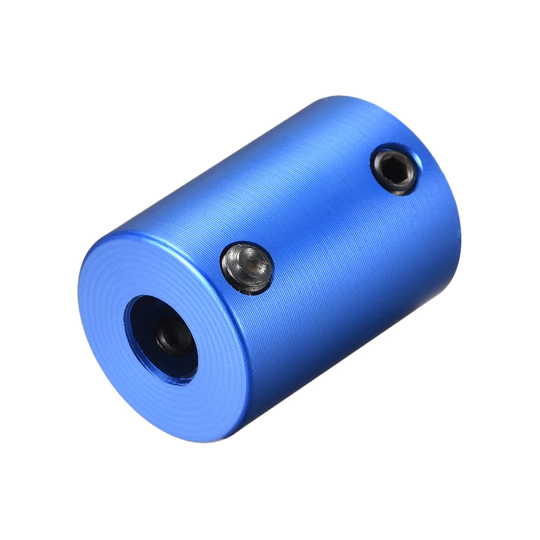 uxcell Uxcell 6mm to 7mm Bore Rigid Coupling 25mm Length 18mm Diameter Aluminum Alloy Shaft Coupler Connector Blue 4pcs