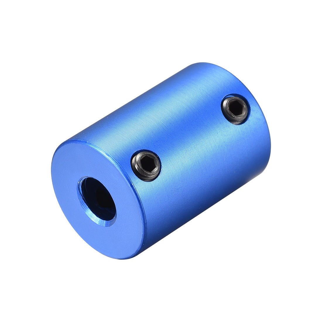 uxcell Uxcell 6.35mm to 6.35mm Bore Rigid Coupling 25mm Length 18mm Diameter Aluminum Alloy Shaft Coupler Connector Blue