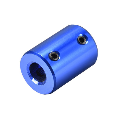 Harfington Uxcell 6.35mm to 8mm Bore Rigid Coupling 25mm Length 18mm Diameter Aluminum Alloy Shaft Coupler Connector Blue