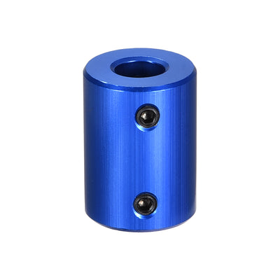 Harfington Uxcell 8mm to 8mm Bore Rigid Coupling 25mm Length 18mm Diameter Aluminum Alloy Shaft Coupler Connector Blue