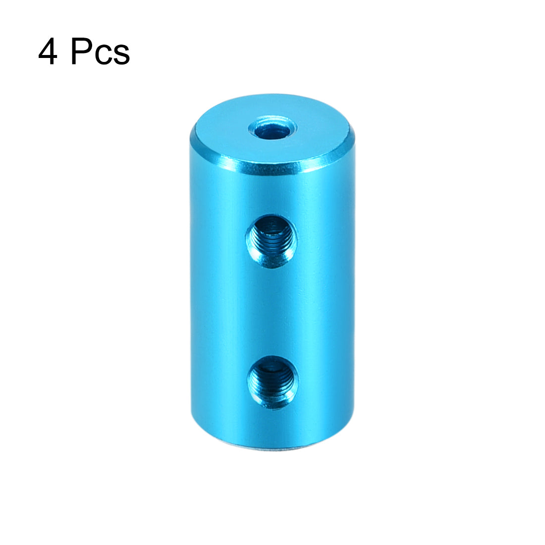 uxcell Uxcell 2mm to 3mm Bore Rigid Coupling 20mm Length 10mm Diameter Aluminum Alloy Shaft Coupler Connector Light Blue 4pcs