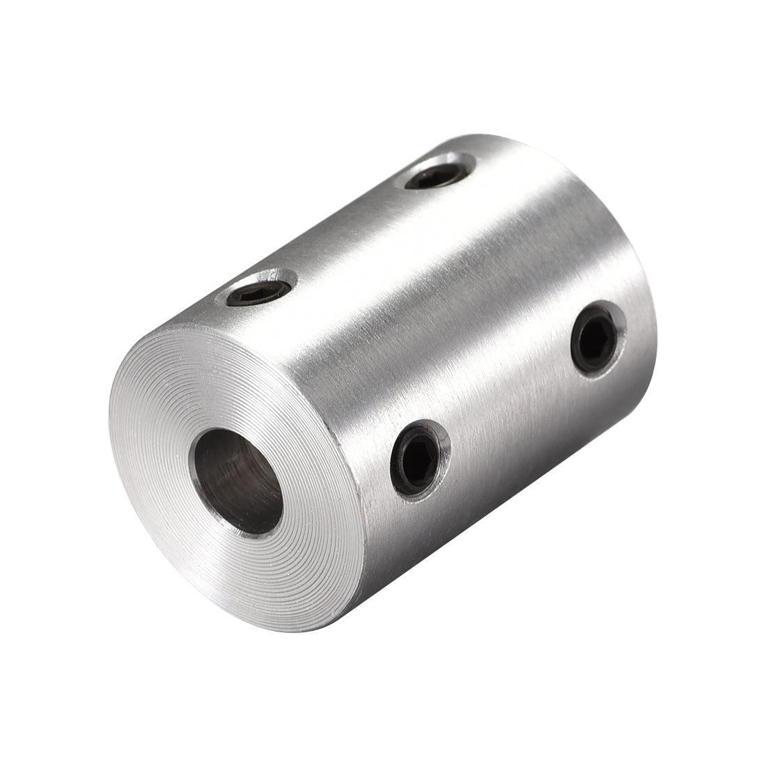 uxcell Uxcell 6mm to 8mm Bore Rigid Coupling 25mm Length 20mm Diameter Aluminum Alloy Shaft Coupler Connector Silver 2pcs