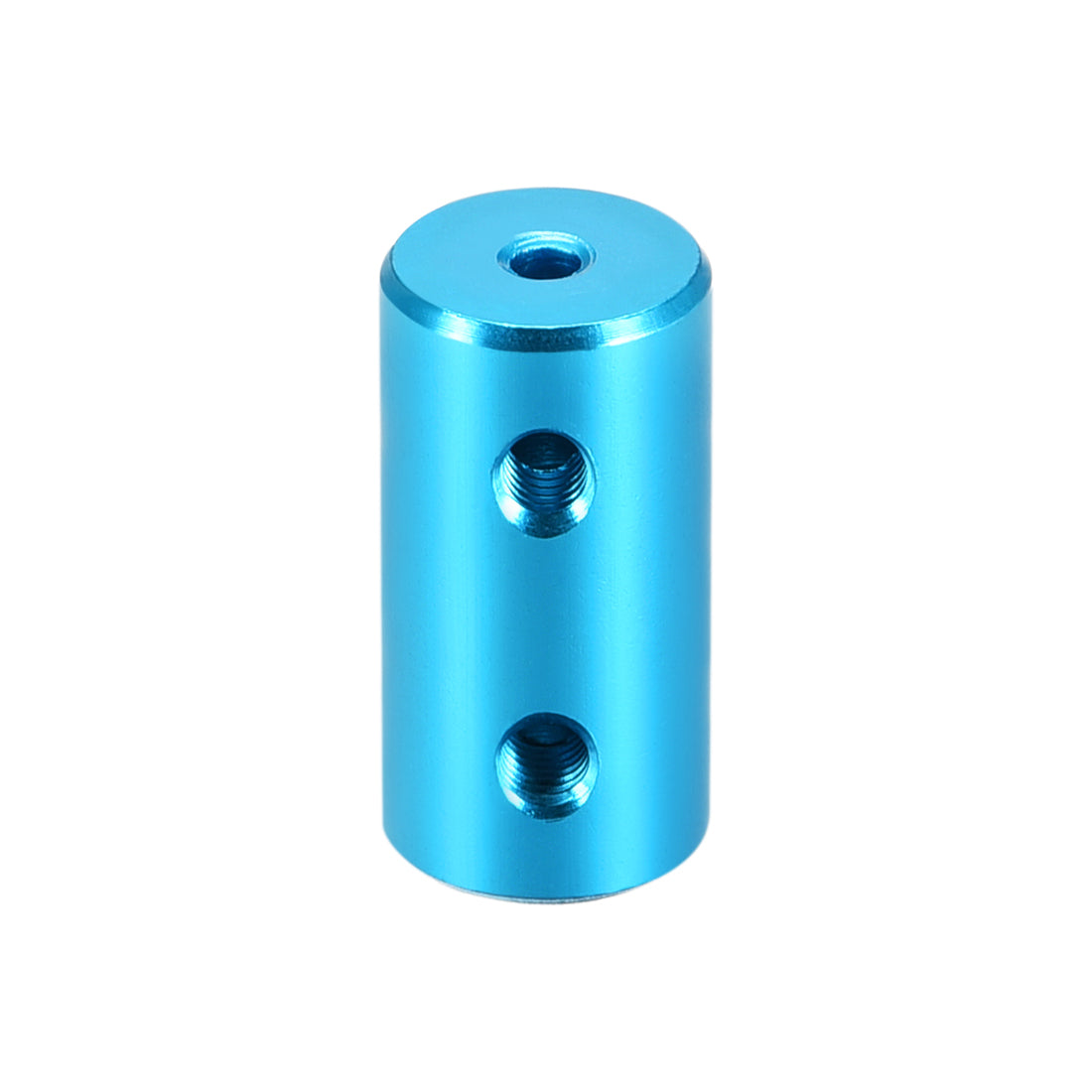 uxcell Uxcell 2mm to 5mm Bore Rigid Coupling 20mm Length 10mm Diameter Aluminum Alloy Shaft Coupler Connector Light Blue