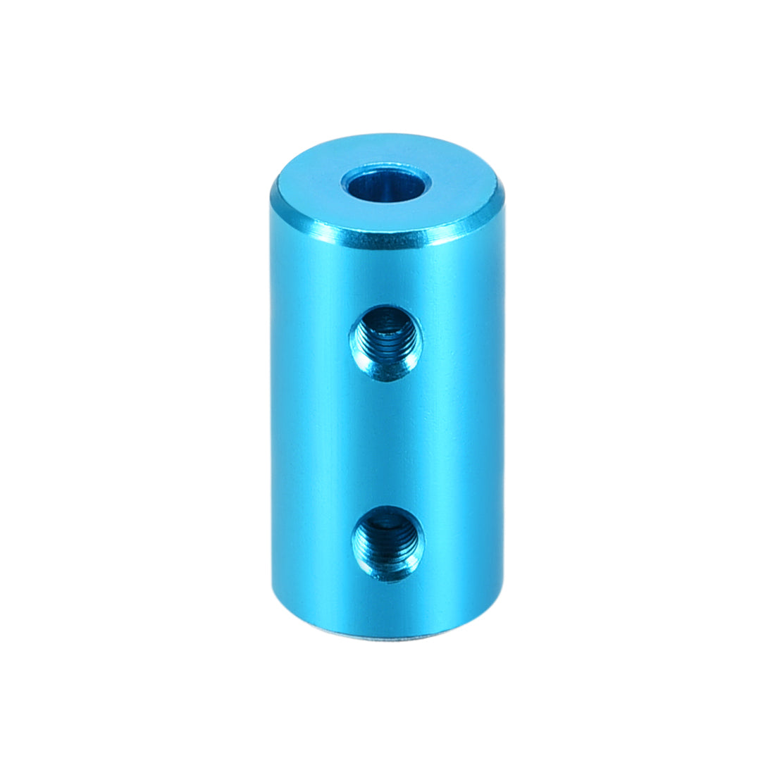 uxcell Uxcell 3.17mm to 4mm Bore Rigid Coupling 20mm Length 10mm Diameter Aluminum Alloy Shaft Coupler Connector Light Blue