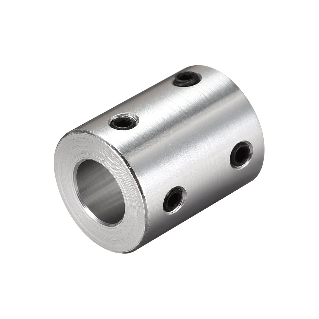 uxcell Uxcell 10mm to 10mm Bore Rigid Coupling 25mm Length 20mm Diameter Aluminum Alloy Shaft Coupler Connector Silver 2pcs