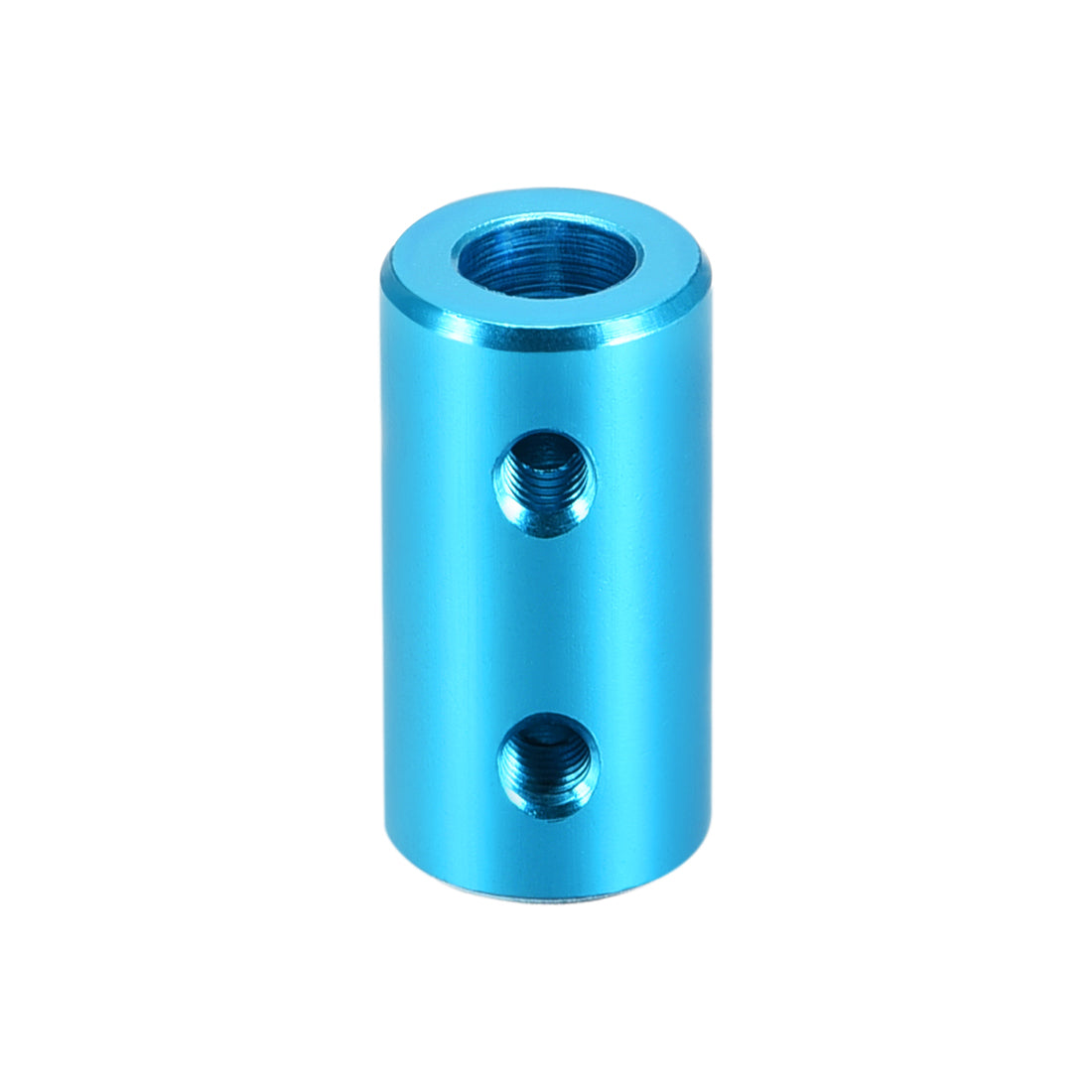 uxcell Uxcell 5mm to 6mm Bore Rigid Coupling 20mm Length 10mm Diameter Aluminum Alloy Shaft Coupler Connector Light Blue