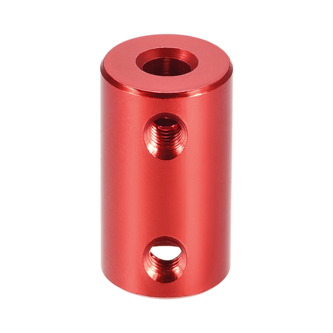 uxcell Uxcell 5mm to 10mm Bore Rigid Coupling 25mm Length 14mm Diameter Aluminum Alloy Shaft Coupler Connector Red