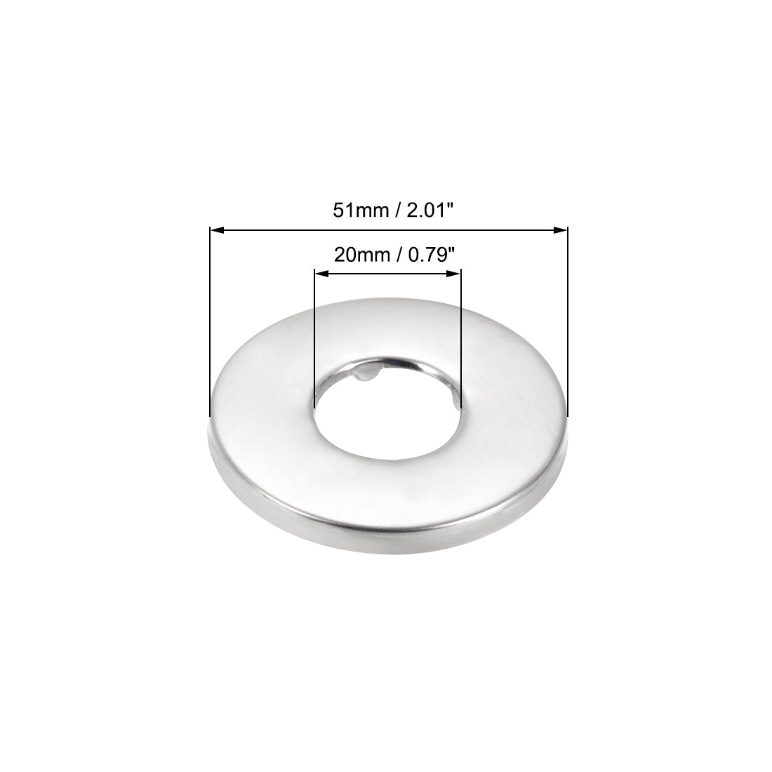 uxcell Uxcell Eckventil Wasserabsperrventil G1/2 Außen Gewinde 2 Wege Rotary Vernickelt Messing mit Ornament Abdeckung