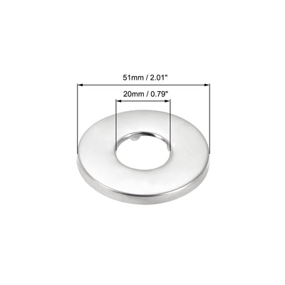 Harfington Uxcell Eckventil Wasserabsperrventil G1/2 Außen Gewinde 2 Wege Rotary Vernickelt Messing mit Ornament Abdeckung