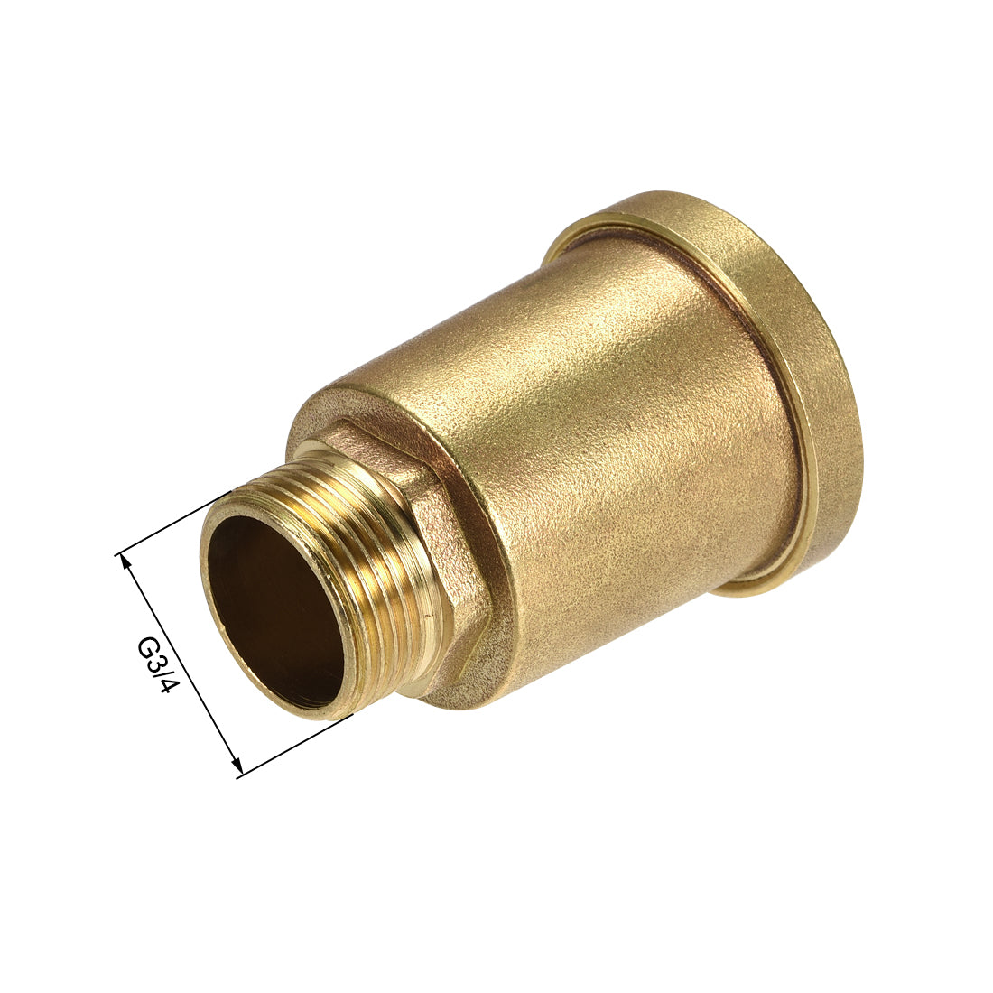 Uxcell Uxcell G1/2 Male Thread Air Vent Valve Brass Air Release Valve 39mm Outer Diameter Bleeder Valve