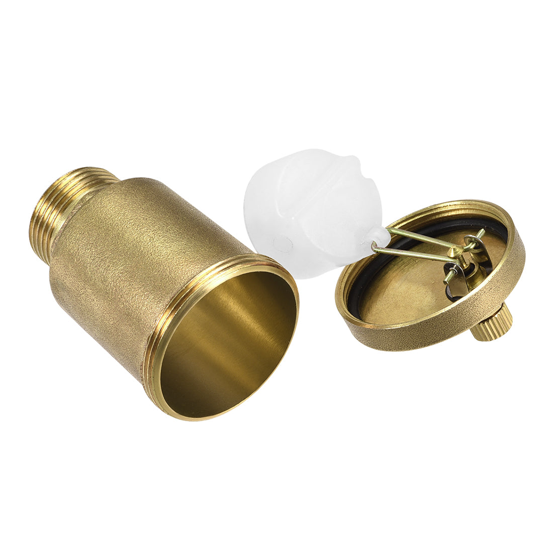 Uxcell Uxcell G1/2 Male Thread Air Vent Valve Brass Air Release Valve 39mm Outer Diameter Bleeder Valve