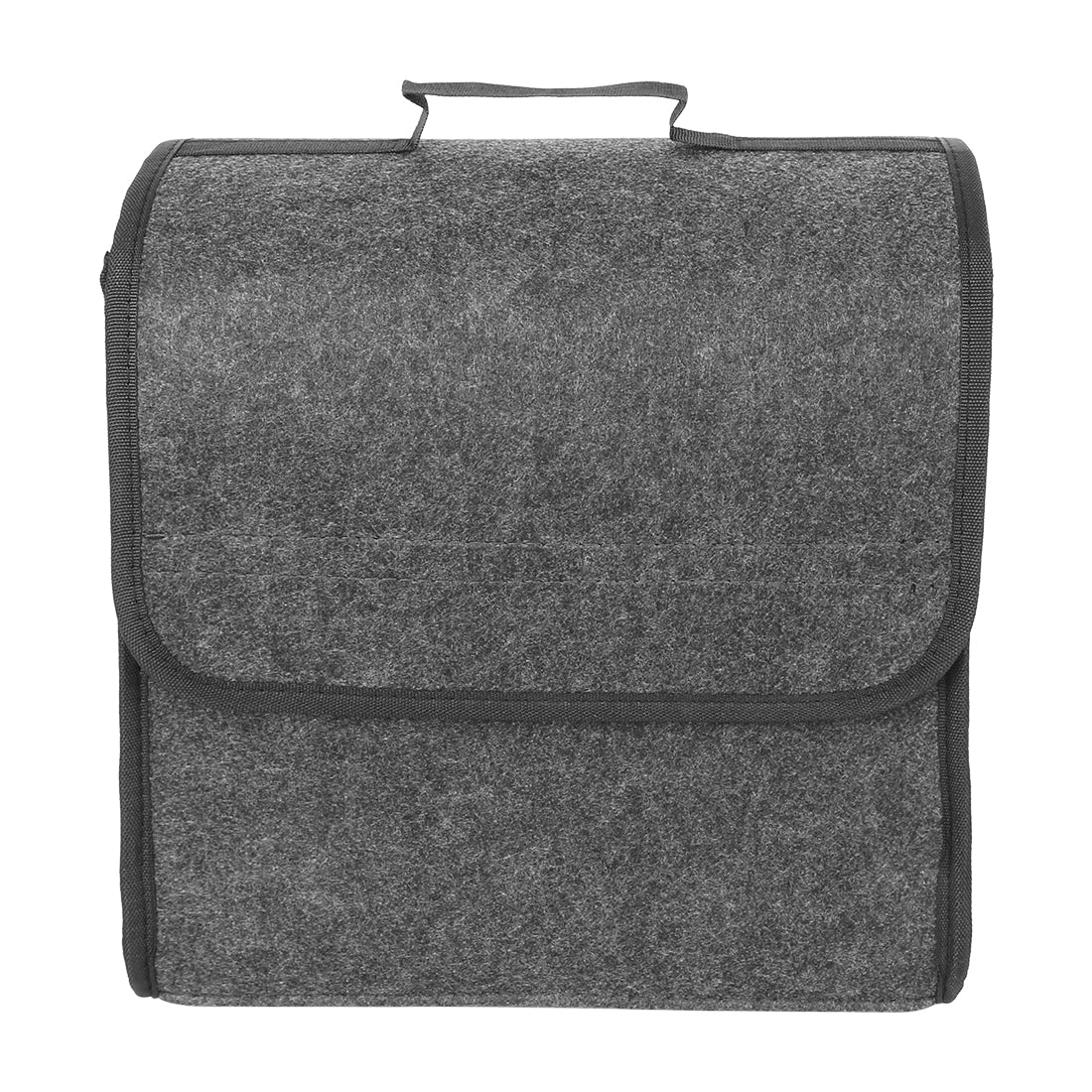 X AUTOHAUX Gray Felt Cloth Multi-use Portable Felt Collapsible Car Storage Box