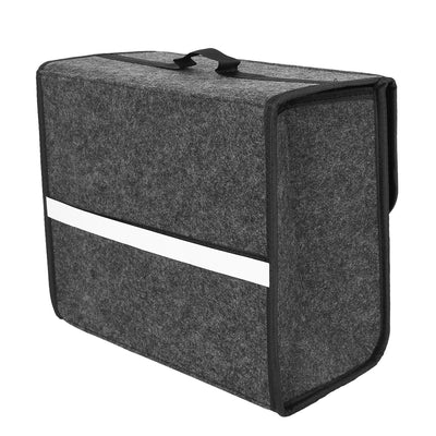 Harfington Gray Felt Cloth Multi-use Portable Felt Collapsible Car Storage Box