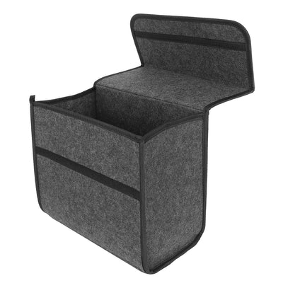 Harfington Gray Felt Cloth Multi-use Portable Felt Collapsible Car Storage Box