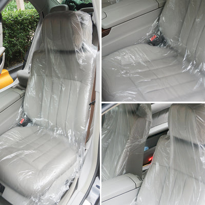 Harfington 100 Pcs Waterproof Dustproof Seat Covers Universal for Car Truck Taxi SUV