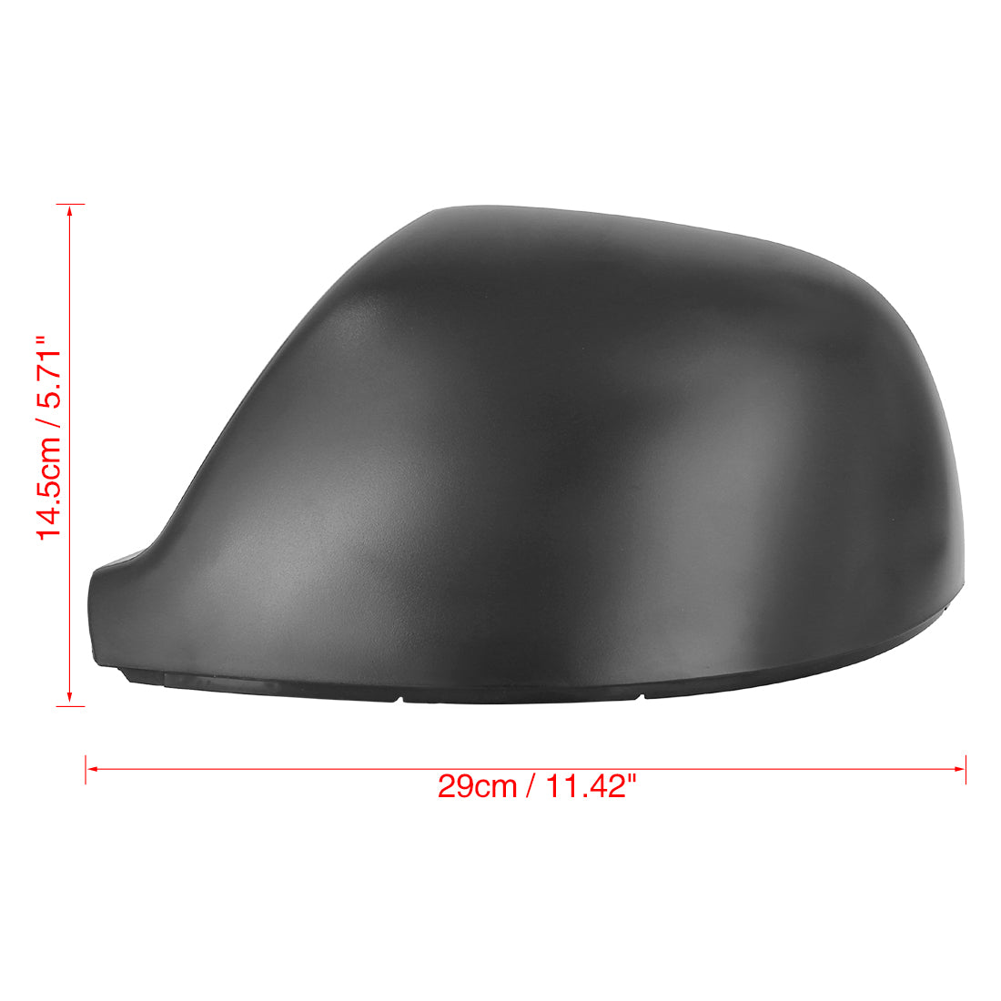 X AUTOHAUX Side View Mirror Cap Cover for VW T5 Transporter 2010-2015 - Left Side Black