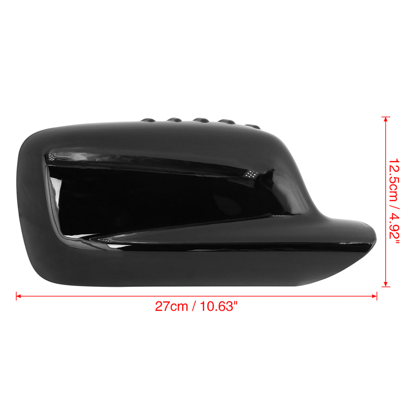 X AUTOHAUX 2Pcs Car Mirror Covering Cap Replacement for BMW E46 E65 E66 745i 750i 323Ci 325Ci 328Ci Gloss Black 51167074236,51167074235