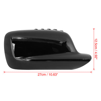 Harfington 2Pcs Car Mirror Covering Cap Replacement for BMW E46 E65 E66 745i 750i 323Ci 325Ci 328Ci Gloss Black 51167074236,51167074235