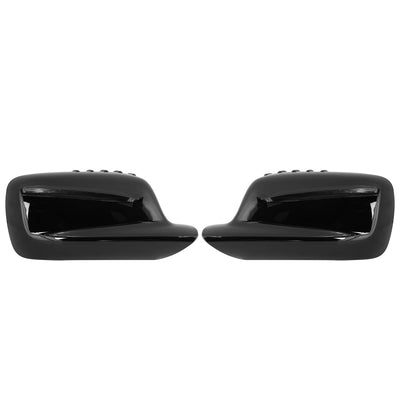 Harfington 2Pcs Car Mirror Covering Cap Replacement for BMW E46 E65 E66 745i 750i 323Ci 325Ci 328Ci Gloss Black 51167074236,51167074235