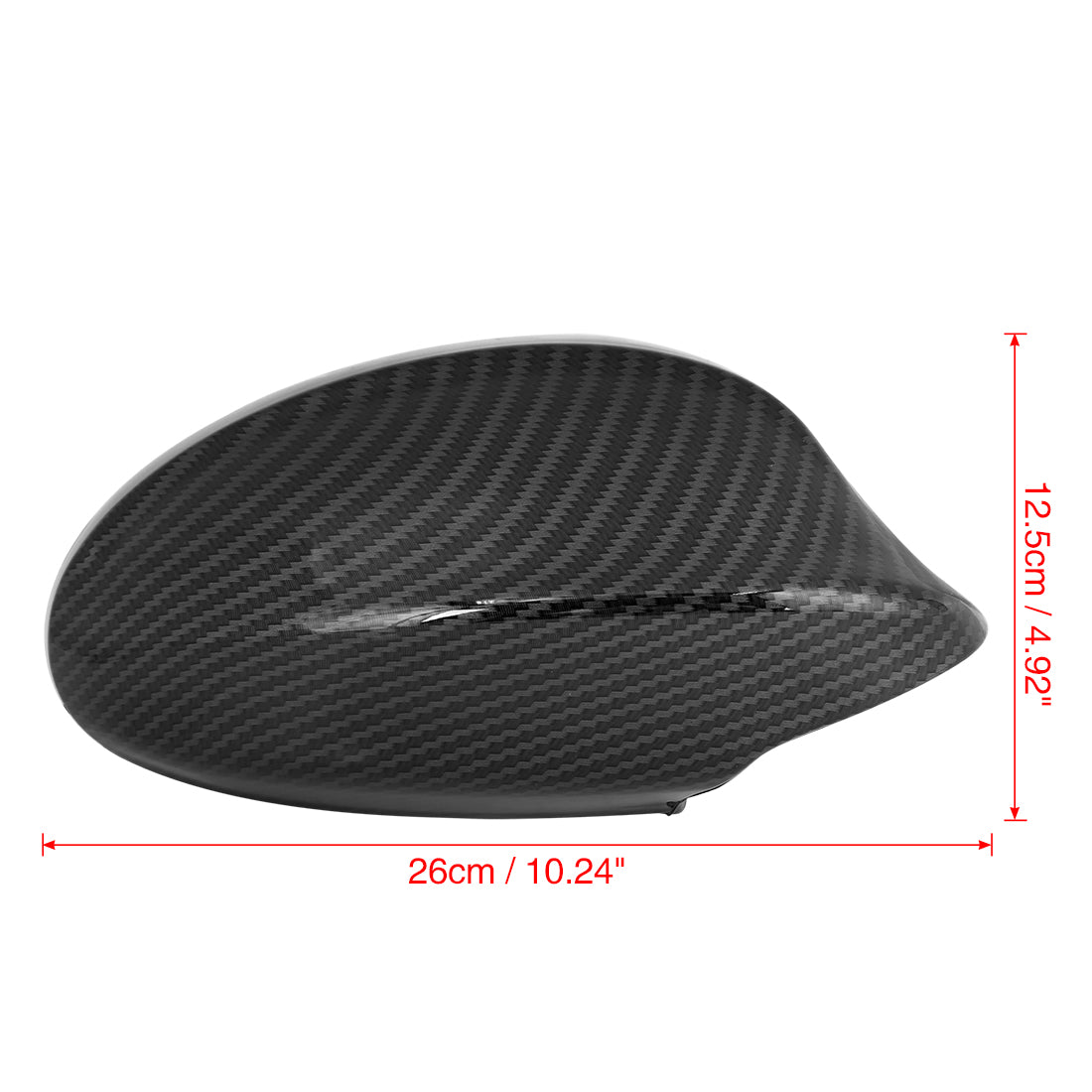 X AUTOHAUX Pair Exterior Rear View Mirror Housing Door Wing Mirror Cover Cap Carbon Fiber Pattern for BMW 3-Series E90 E91 325i 328i 330i Sedan 2005-2008