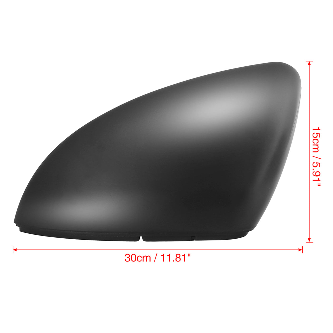 X AUTOHAUX Pair Exterior Rear View Mirror Housing Door Wing Mirror Covering Cap Matte Black for Volkswagen Golf 7 2014-2018