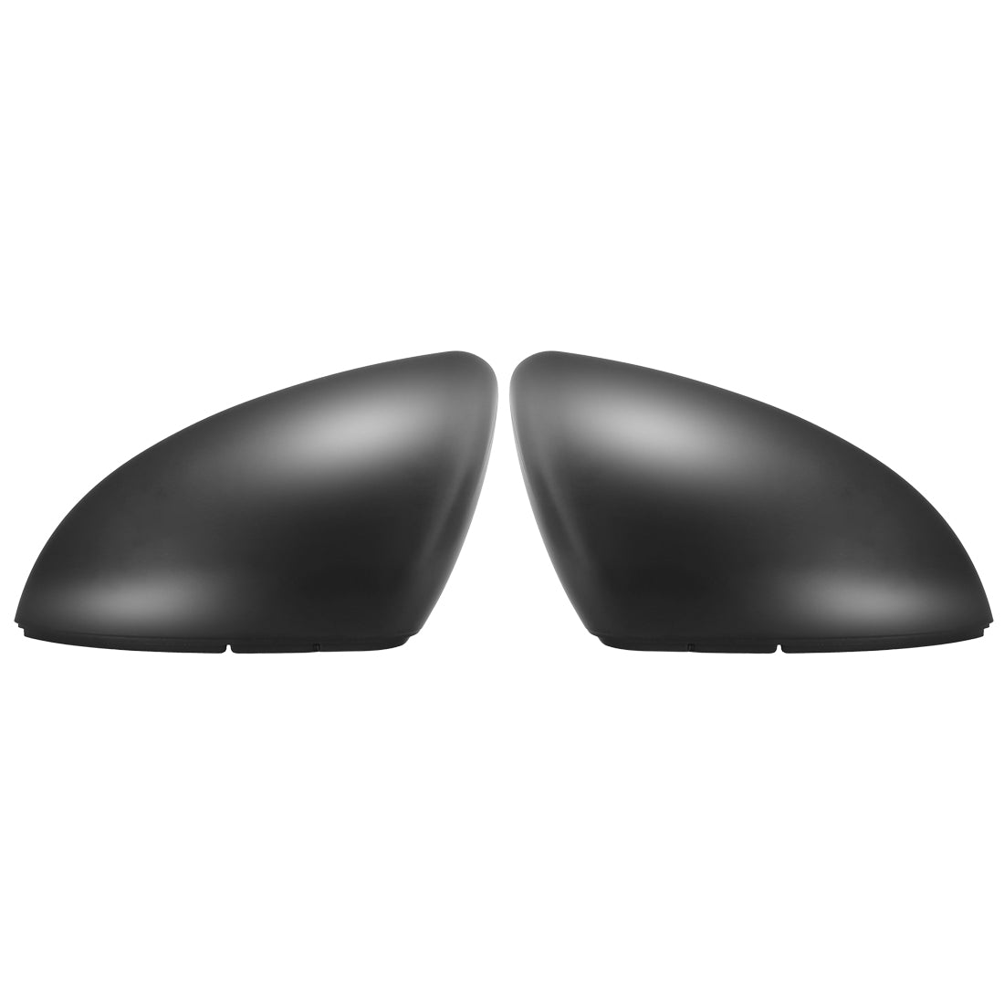 X AUTOHAUX Pair Exterior Rear View Mirror Housing Door Wing Mirror Covering Cap Matte Black for Volkswagen Golf 7 2014-2018