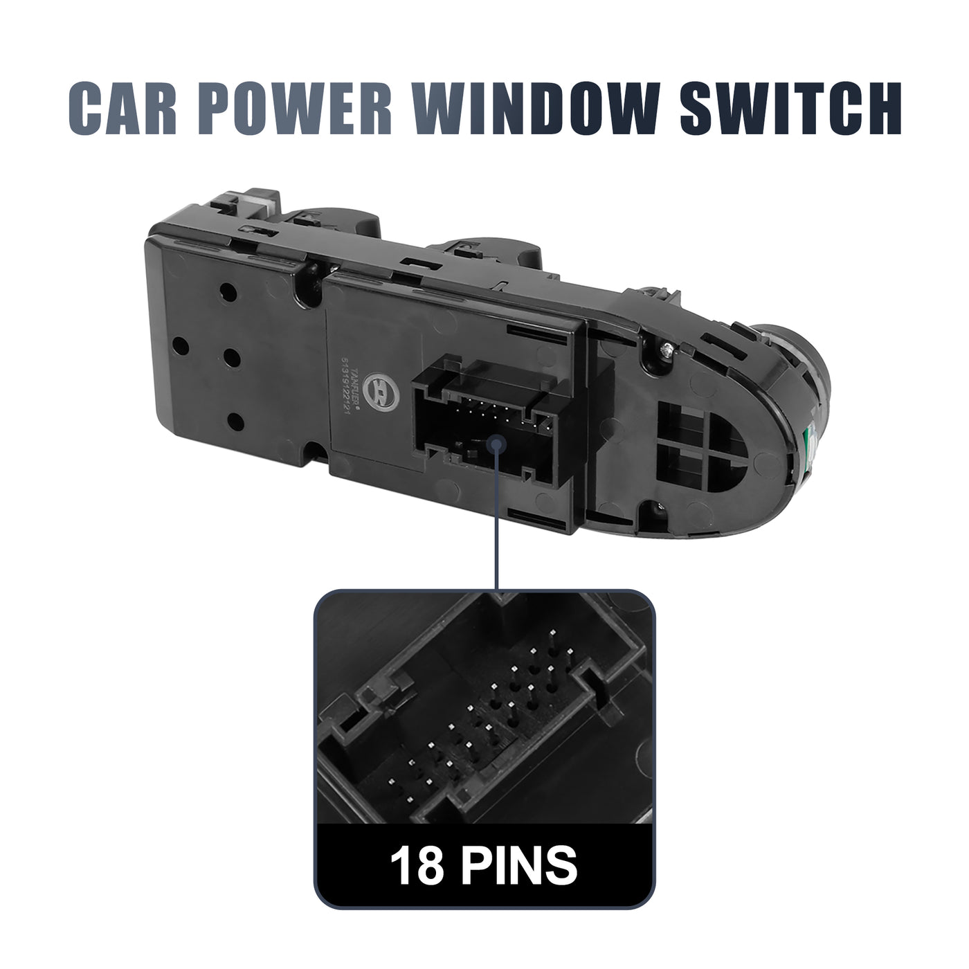 X AUTOHAUX Master Driver Side Power Window Switch 61319122121 Replacement for BMW X5 2007-2013 for BMW X6 2008-2014