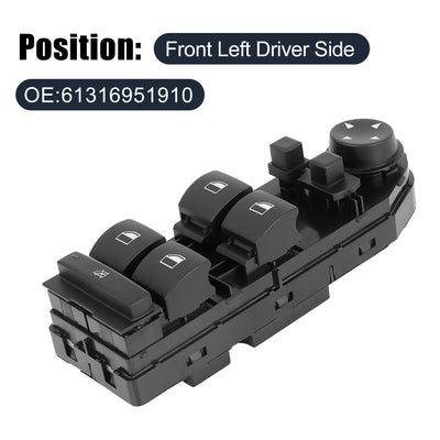 Harfington Master Driver Side Power Window Switch 61316951910 Replacement for BMW 525i 530xi 525xi 545i 530i