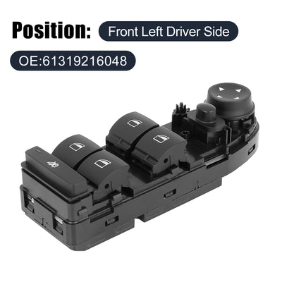 Harfington Master Driver Side Power Window Switch 61319216048 Replacement for BMW X1 2010-2015