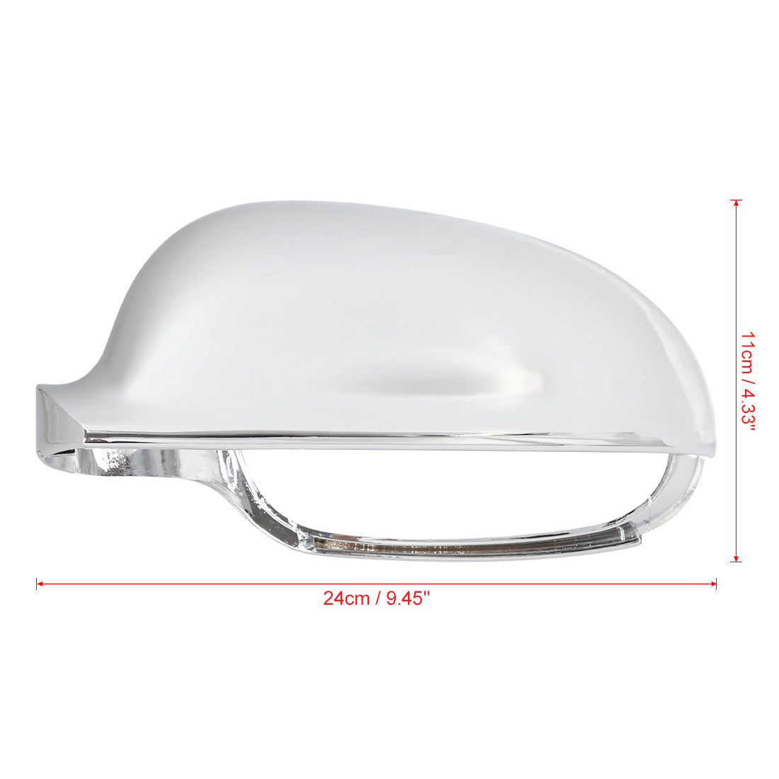 X AUTOHAUX Car Exterior Rear View Mirror Housing Door Wing Mirror Covering Cover Cap Chrome Tone for VW Golf MK5 2005-2009